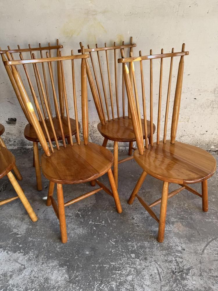 Dining Chairs By De Ster Gelderland, Set Of 6 photo for sale