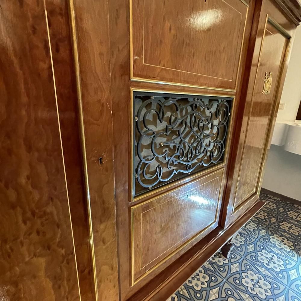 Art Deco Dresser Or Bar In Veneers, Bronze And Ironwork, 1930s 1940s photo 2877.0