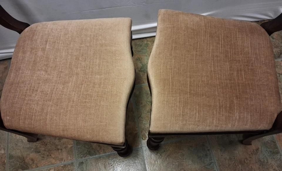 Pair Of Antique Victorian Mahogany Quality Balloon Back Side Chairs photo furniture