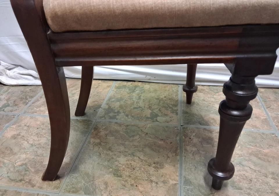 Pair Of Antique Victorian Mahogany Quality Balloon Back Side Chairs photo Furniture