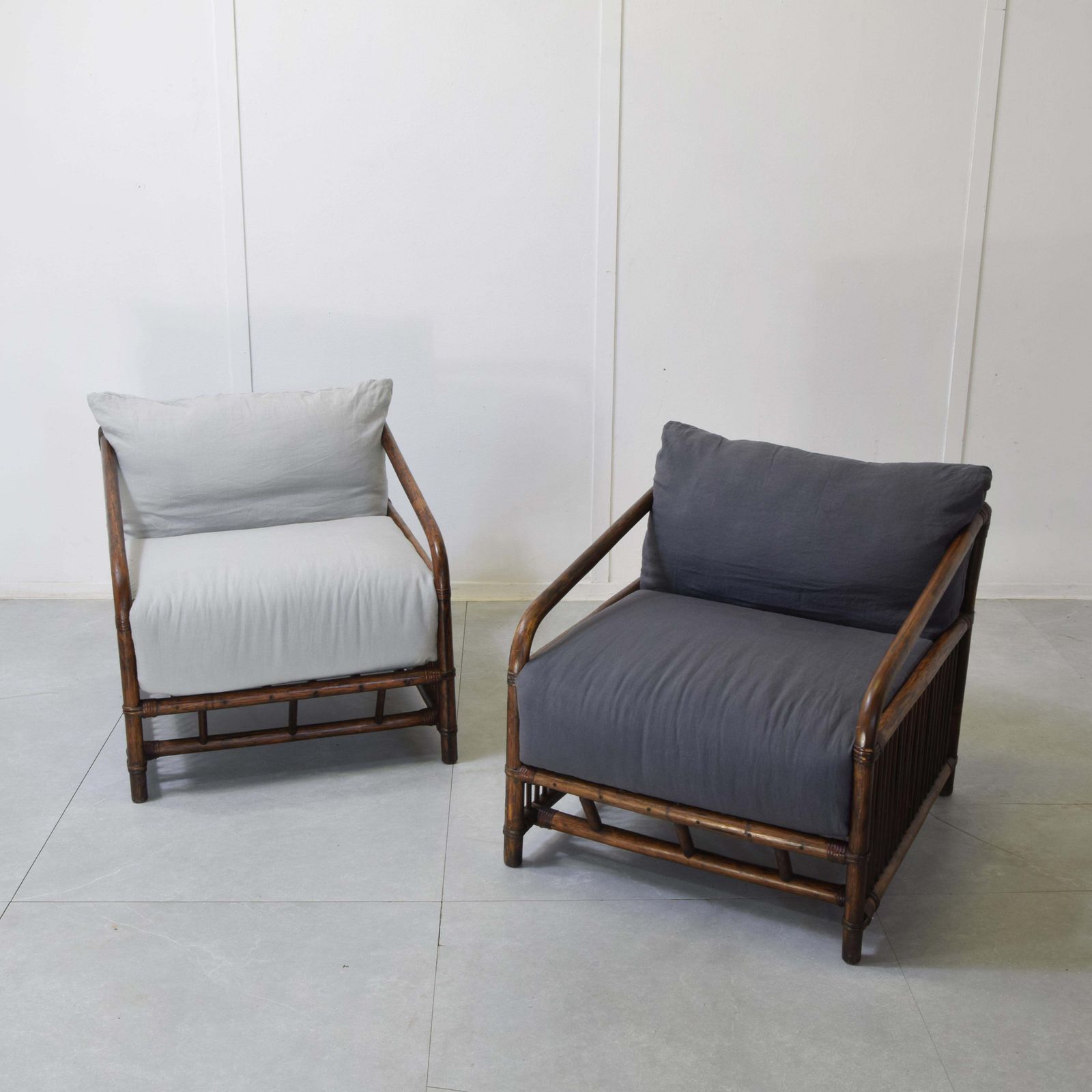 Vivai Del Sud Bamboo Rattan Armchairs 1960s. photo furniture