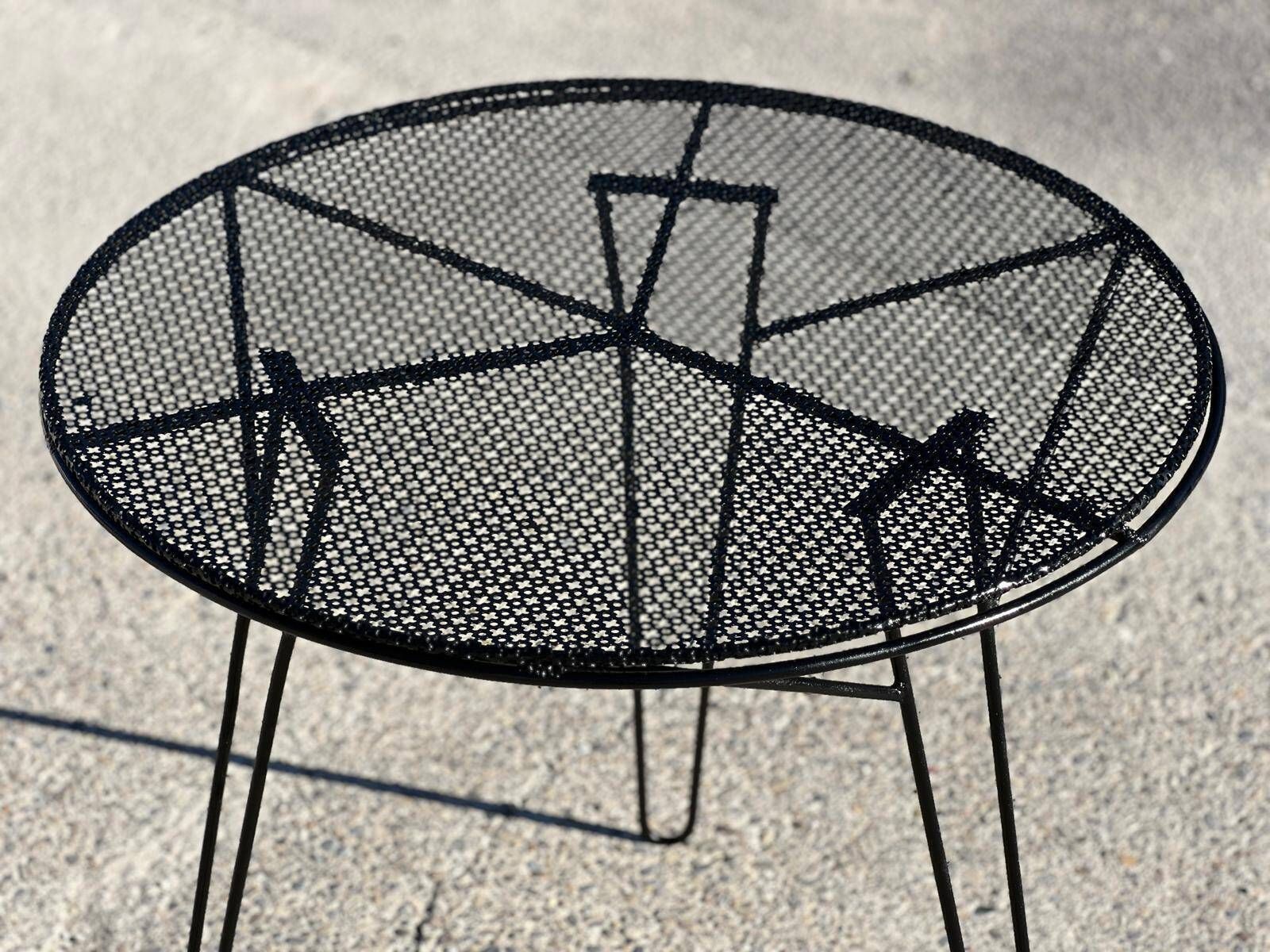 Mathieu Matégot Garden Furniture In Wrought Iron 1950 photo vintage