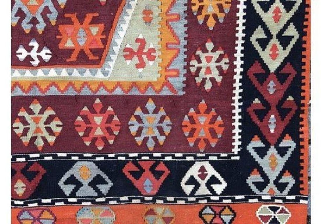 Vintage Anatolian Kilim 2.44m X 1.54m photo for sale
