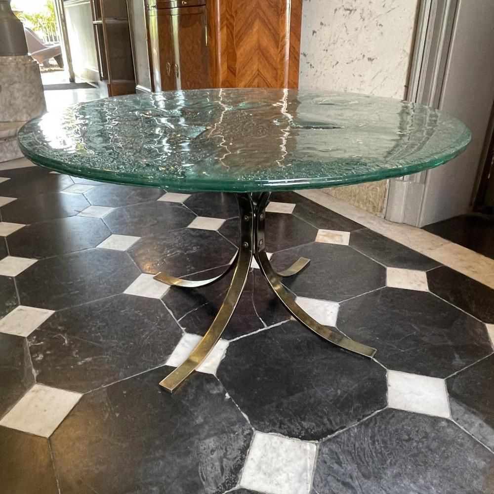 photo for sale Brutalist Ronde Salontafels, Jaren 1970, Set Van 2