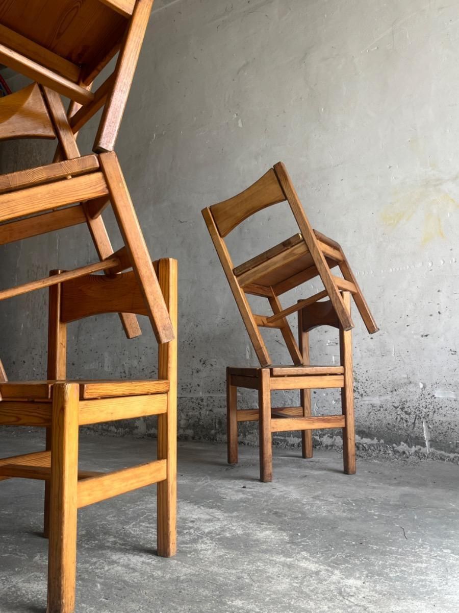 Vintage Chairs And Dining Table By Ilmari Tapiovaara, 1960s, Set Of 7 photo vintage