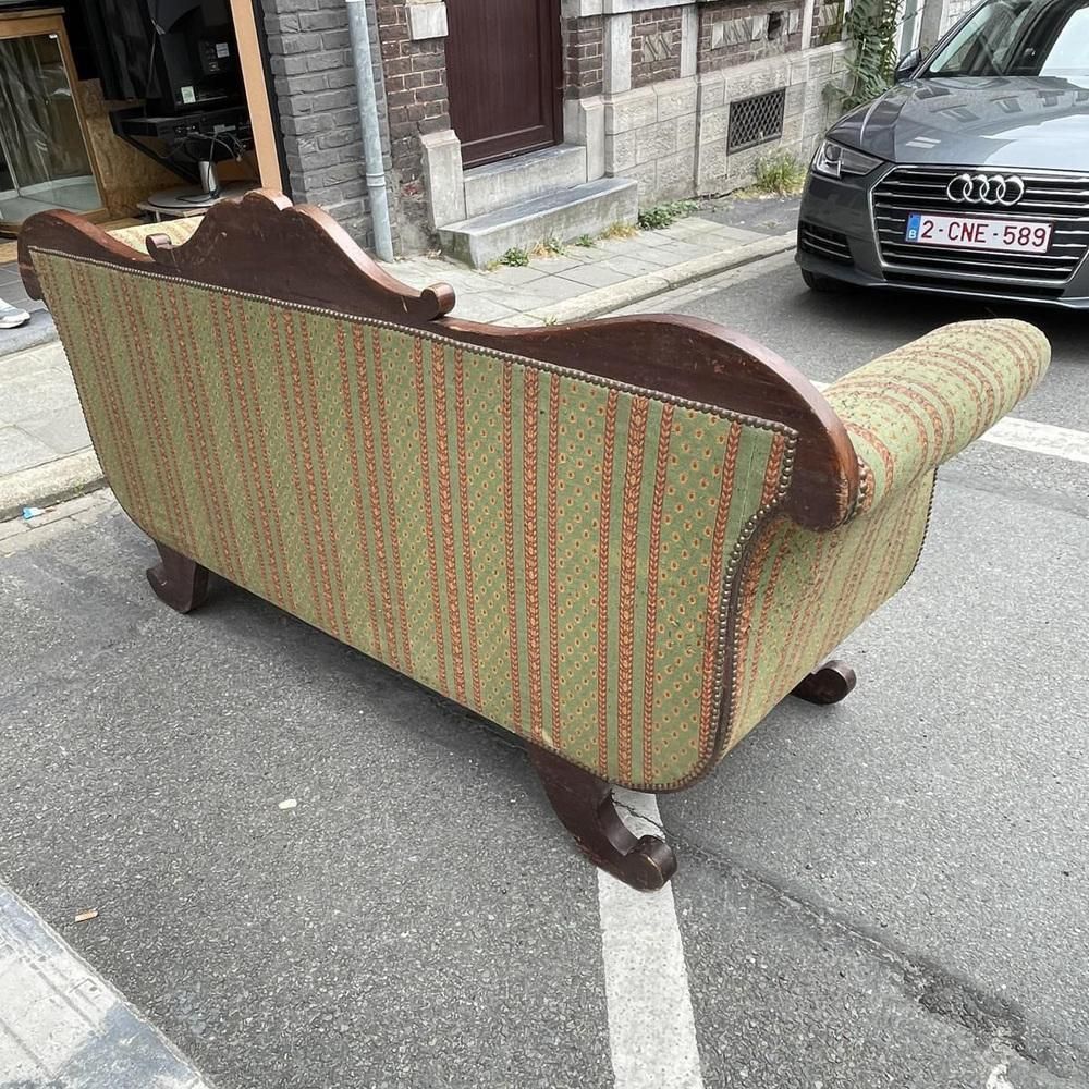 Antiek Gondelvormige Sofa In Charles X Stijl, 19e Eeuw photo Meubels