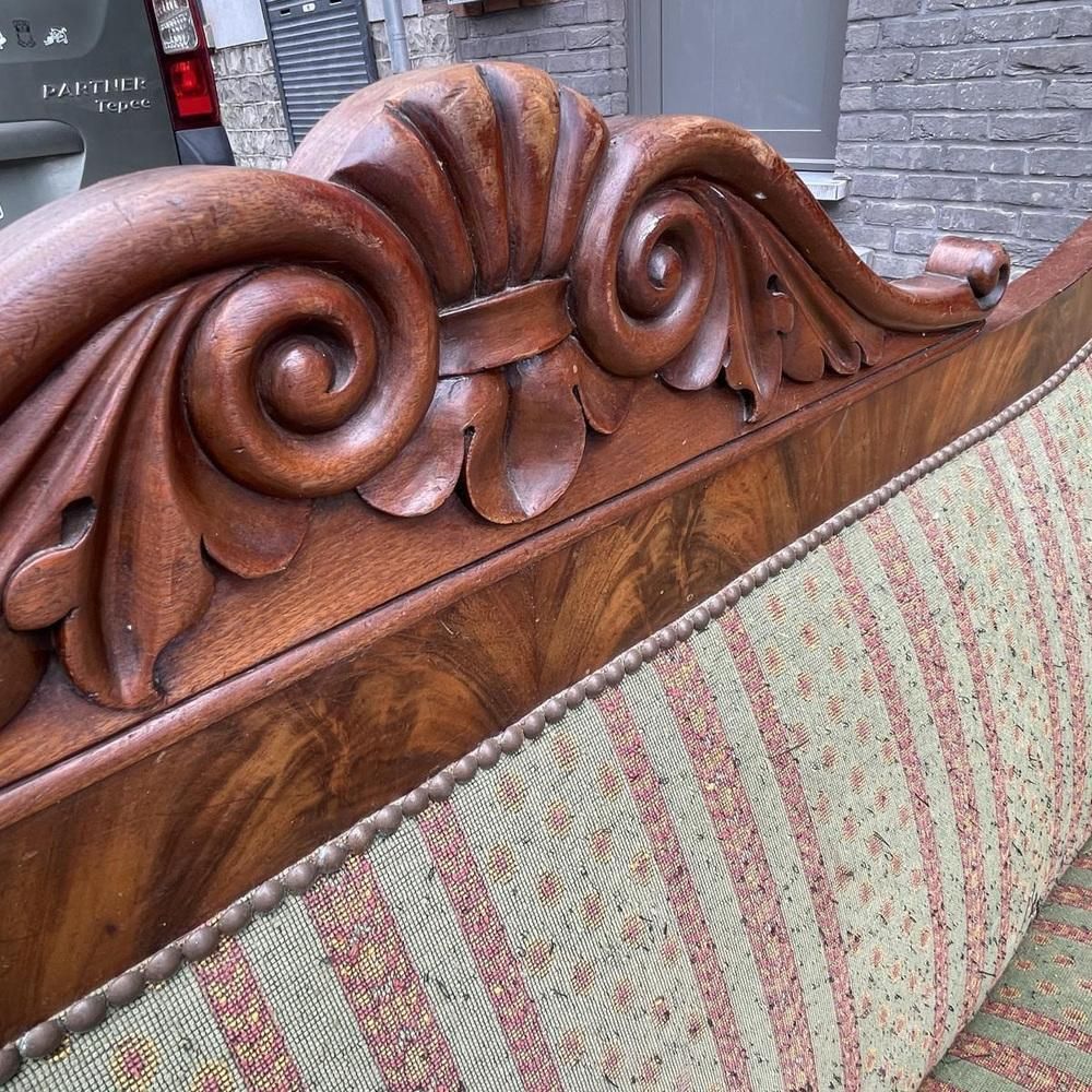 Antiek Gondelvormige Sofa In Charles X Stijl, 19e Eeuw photo buy