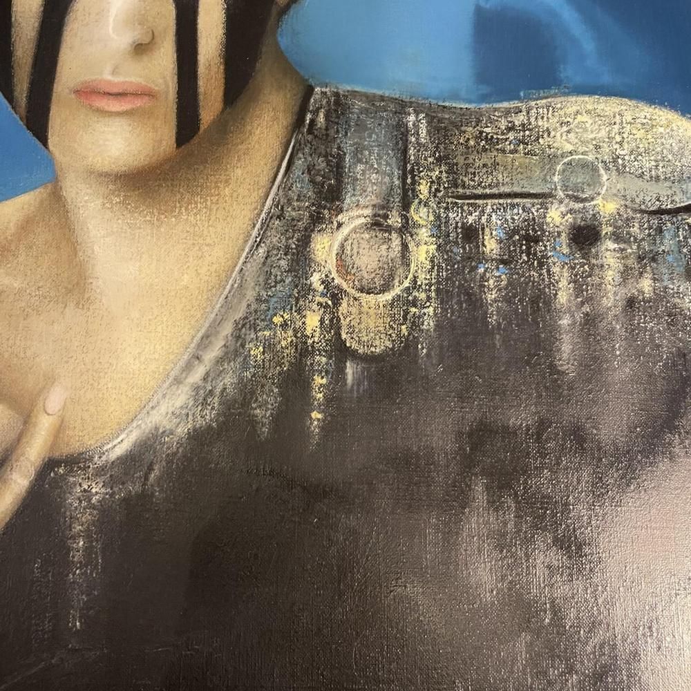 Michel Van De Velde, Métamorphose Marine, Oil On Canvas, 1993 photo vintage