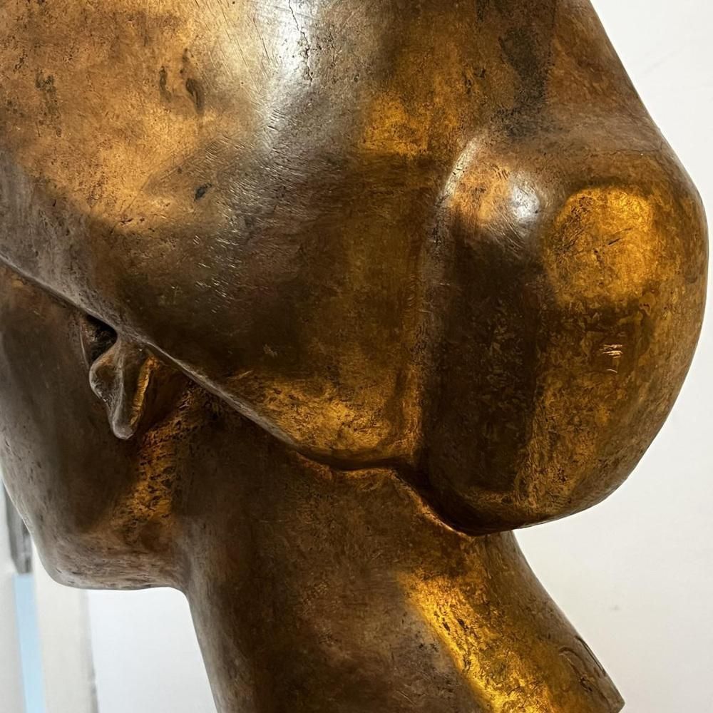 Robert Delnest, Vrouwenbuste, 1961, Brons photo Kunst