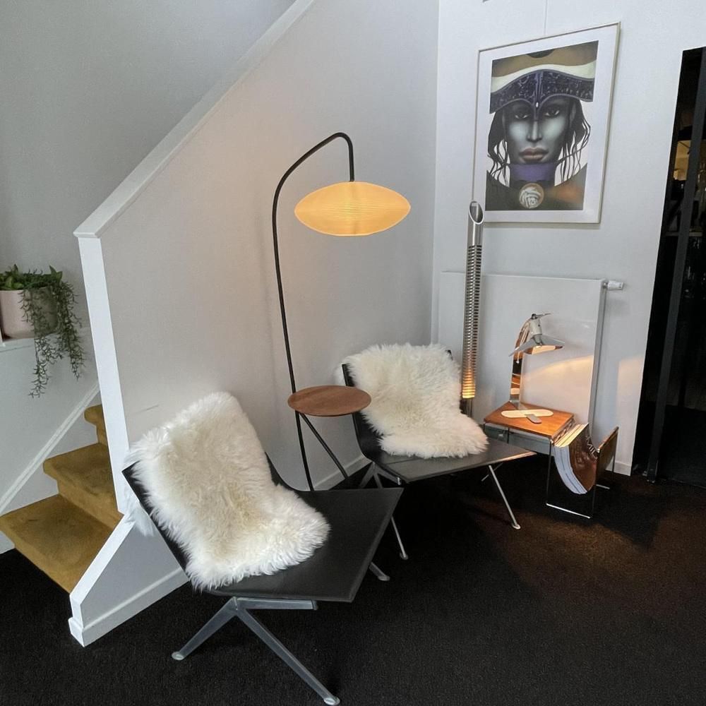 Floor Lamp In Tubular Metal By Mathieu Matégot, 1960s photo 1827.0
