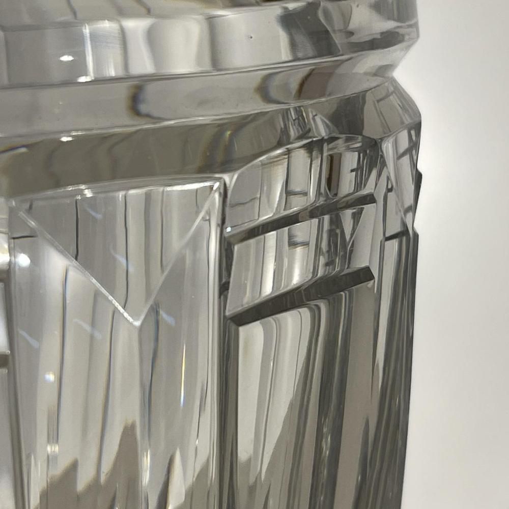 Art Deco Vase In Cut Crystal By Joseph Simon For Val Saint Lambert, 1920s photo Home Decor
