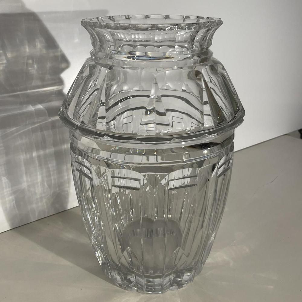 photo for sale Art Deco Vaas In Geslepen Kristal, Toegeschreven Aan Joseph Simon Voor Val Saint Lambert, Jaren 1920