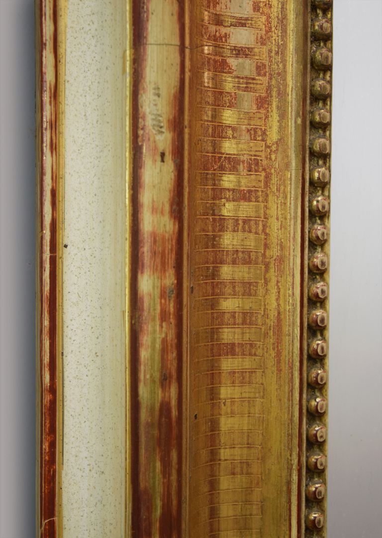 French Louis Philippe Gilt Mirror With Cartouche photo for sale