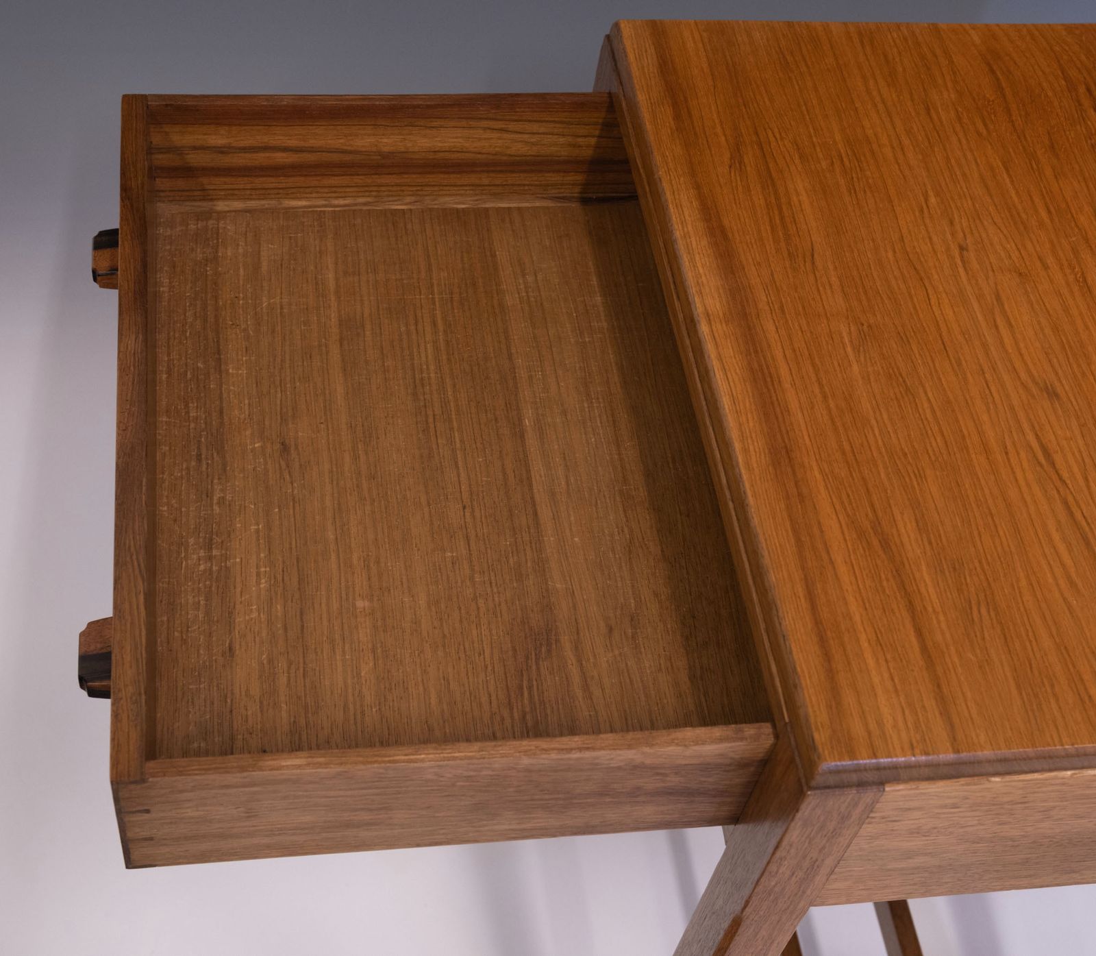 1930s Cotswold School Walnut & Ebony Side Table With Drawer photo Furniture