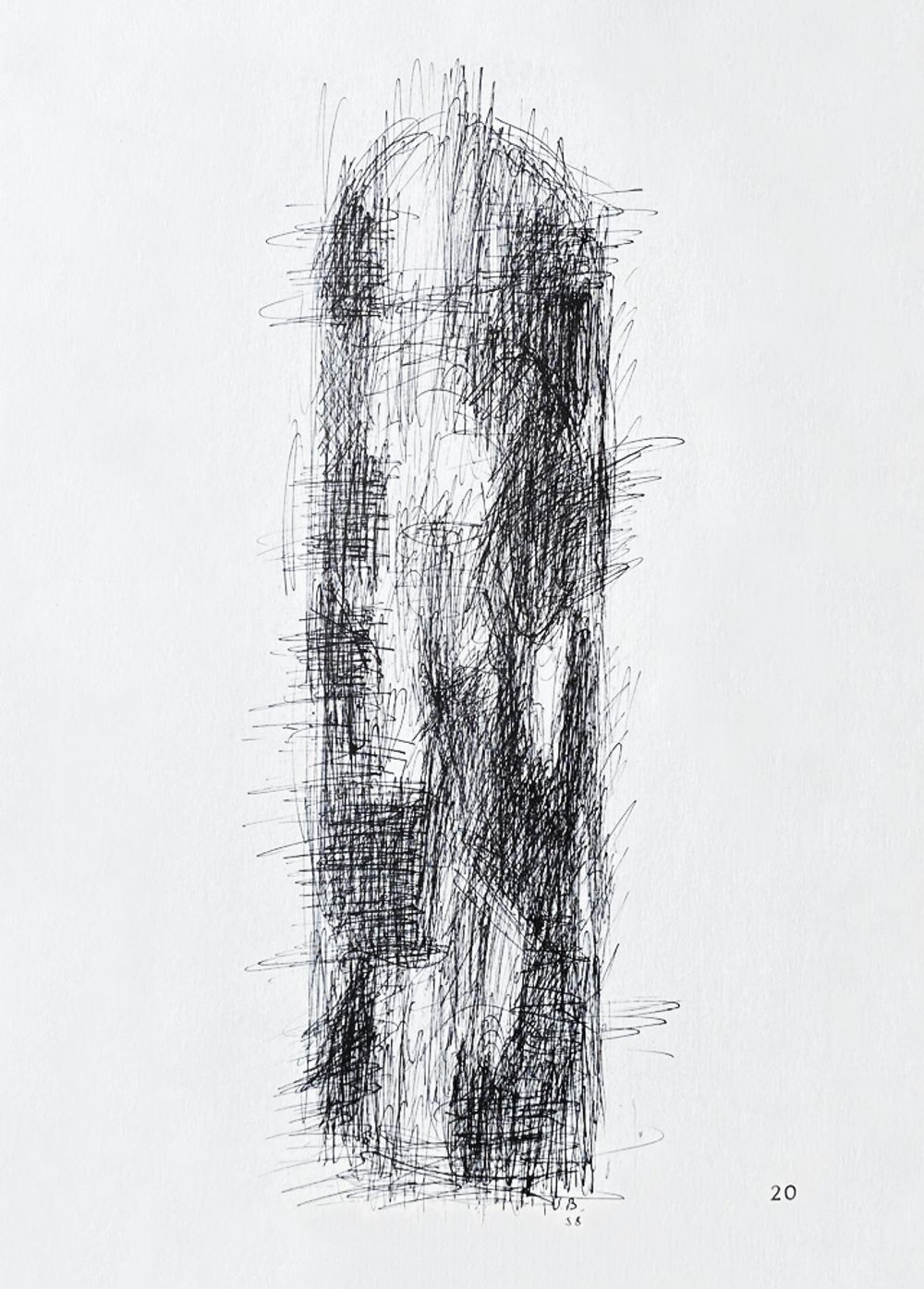 Jean Bazaine Lithograph On Vellum Late 1956 38x28 Cm Abstract