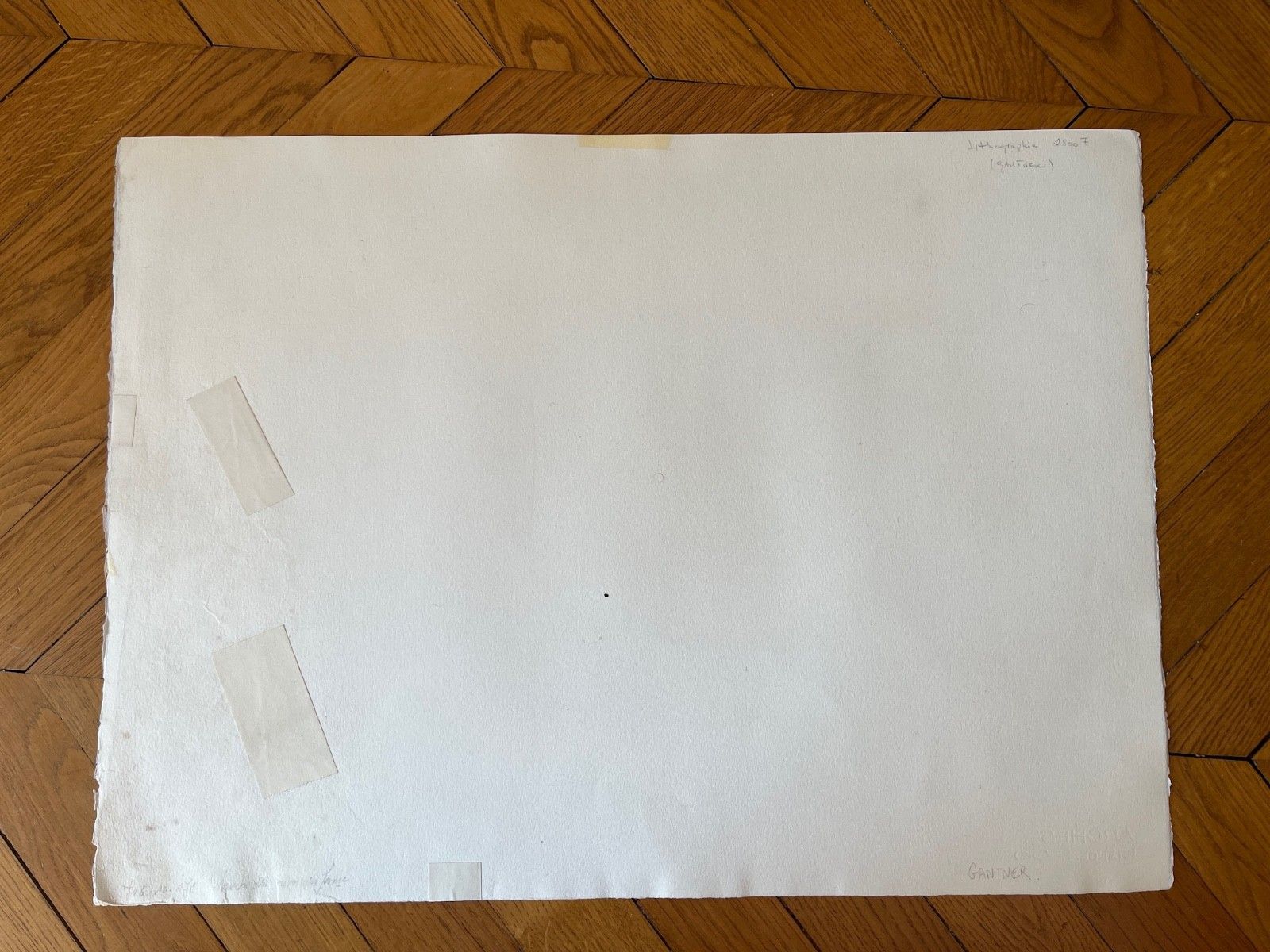 Bernard Gantner Lithographie Originale Signée Maison photo furniture