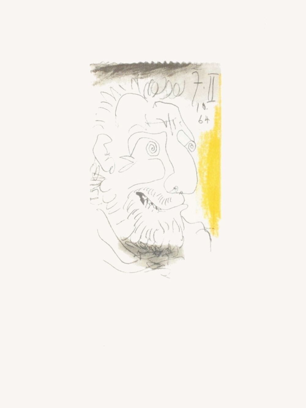 Pablo Picasso Le Fou 1970 Le Gout Du Bonheur Art Circle Lithograph