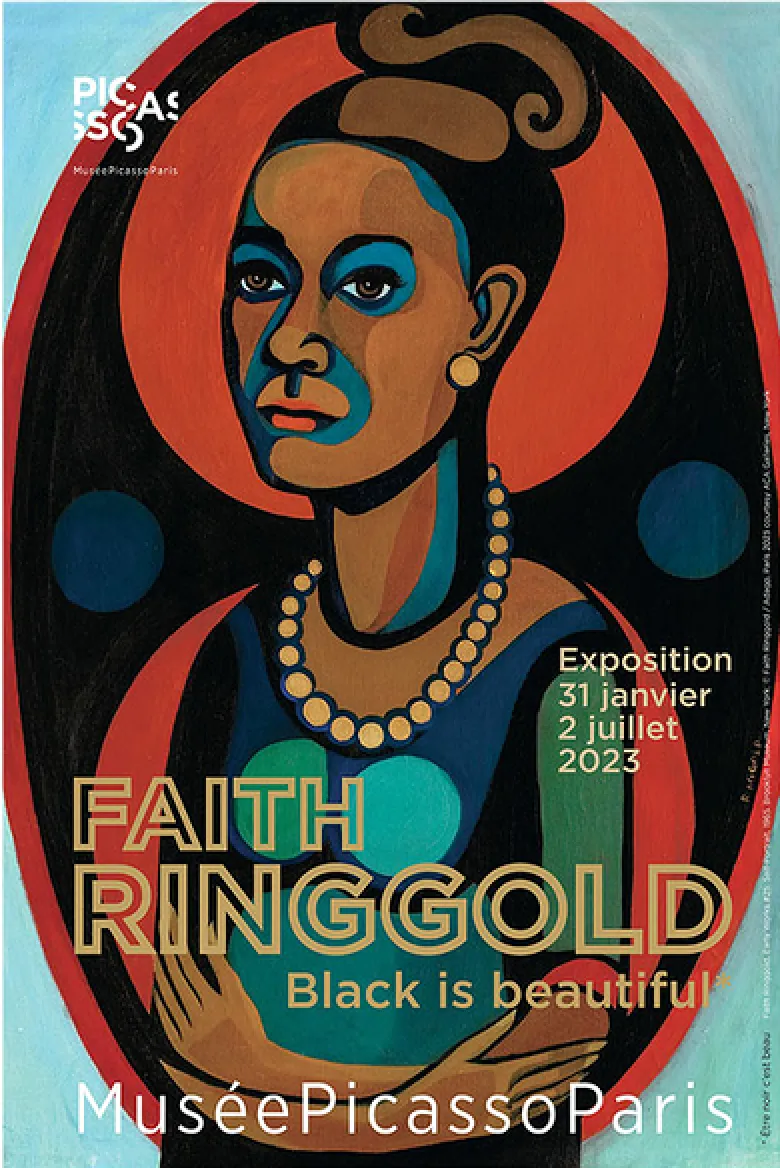 Faith Ringgold Art Poster Poster Exhibition Paris Picasso 2023 Woman Artist