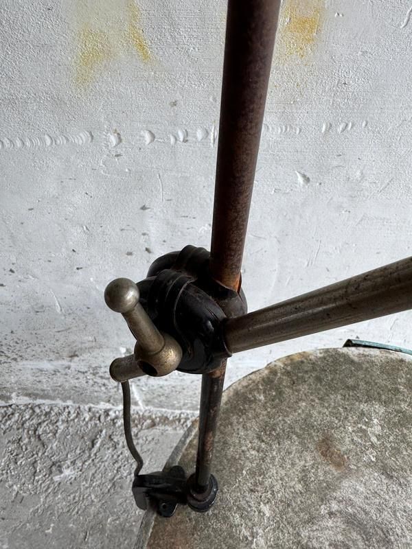 Vintage Industrial Black Screw On Lamp, 1950s photo buy