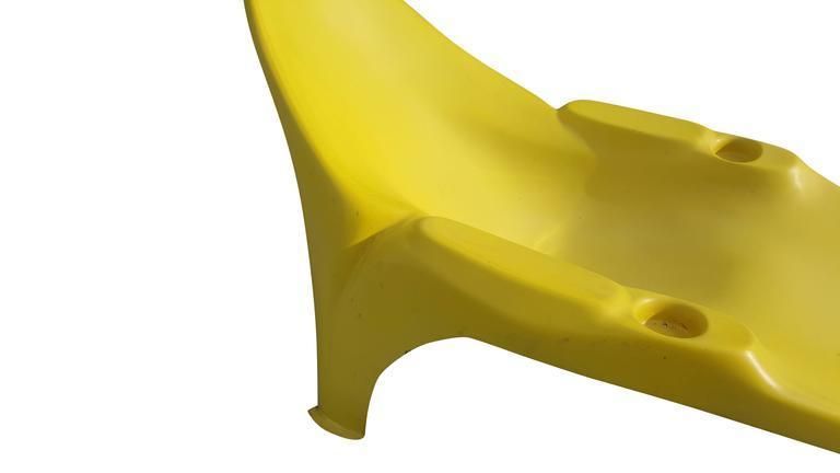 Yellow Lounge Pool Chair, Mid Century Modern photo furniture