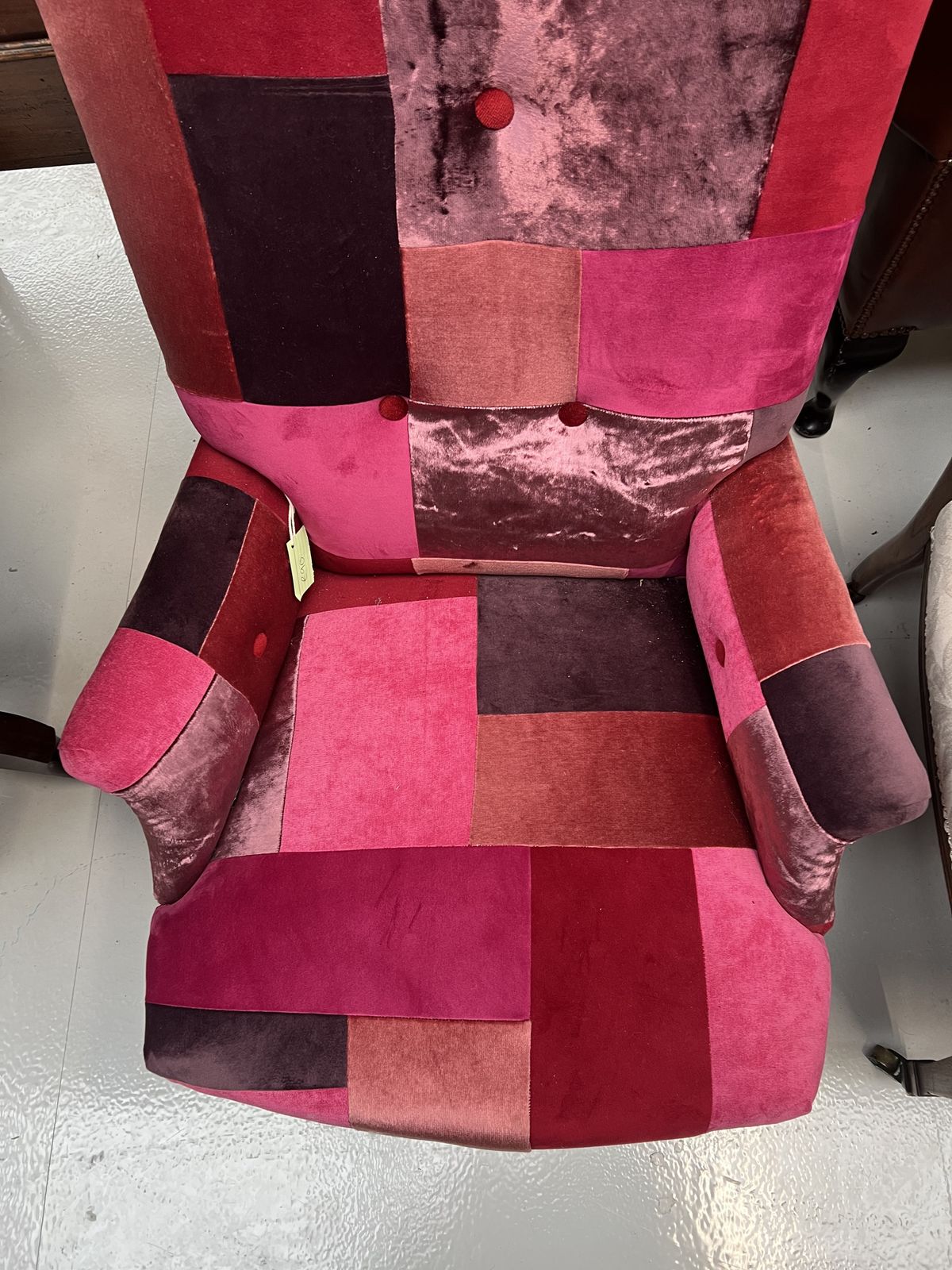 Multi Coloured Fabric Nursing Chair photo furniture