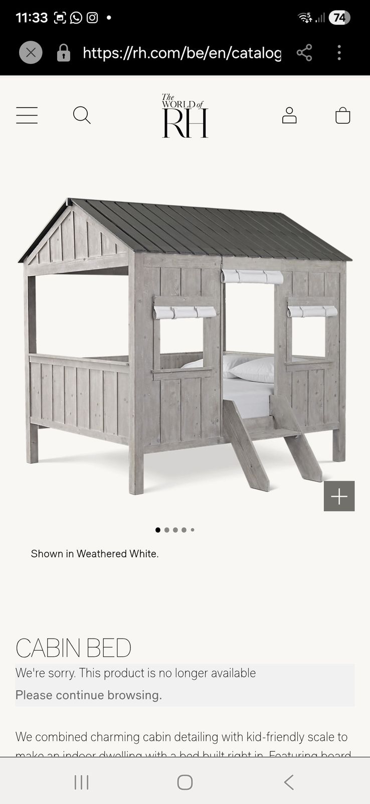 Rh Children Cabin Bed photo 2500.0