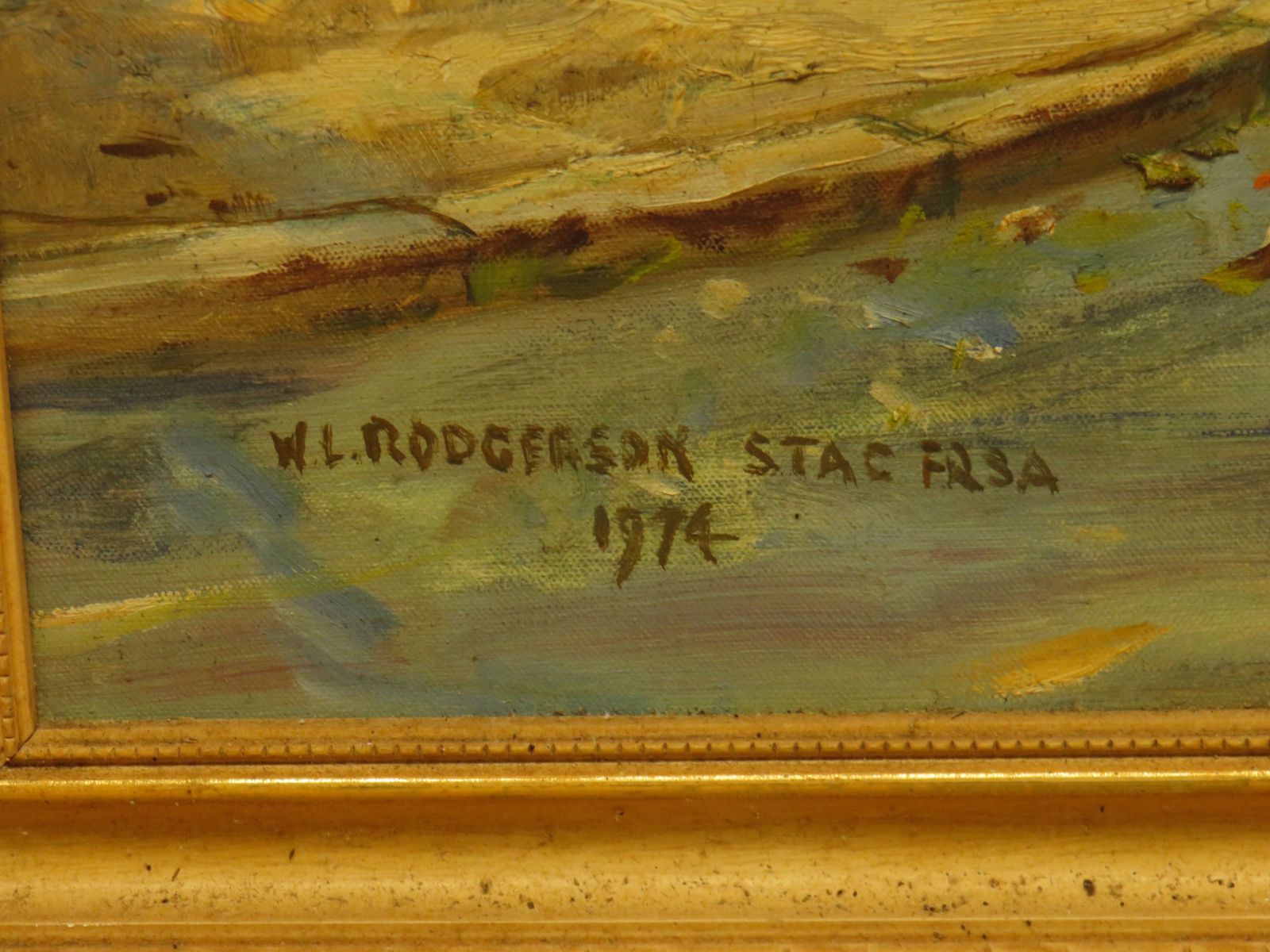 W.L.Rodgerson 20th Century Oil Painting Of An Autumn Scene   Signed And Dated photo 375.0