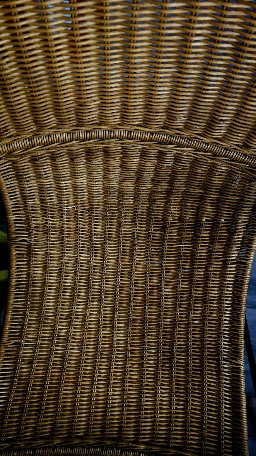 Classic Mid Century Modern Chair In Wicker/ Rattan & Wrought Iron By Frederic Weinberg photo buy
