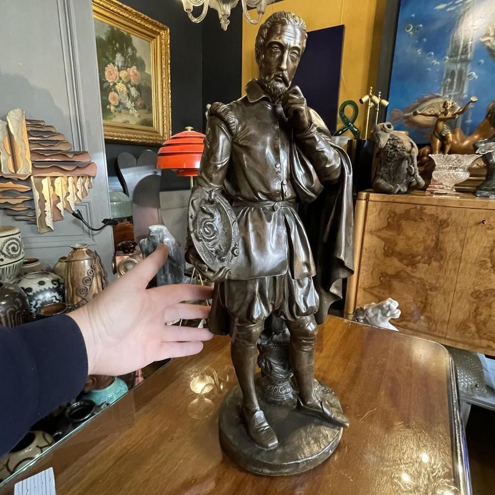 Jean Jacques Feuchère, Bernard Palissy Ceramist, Bronze Sculpture, 1844 photo furniture