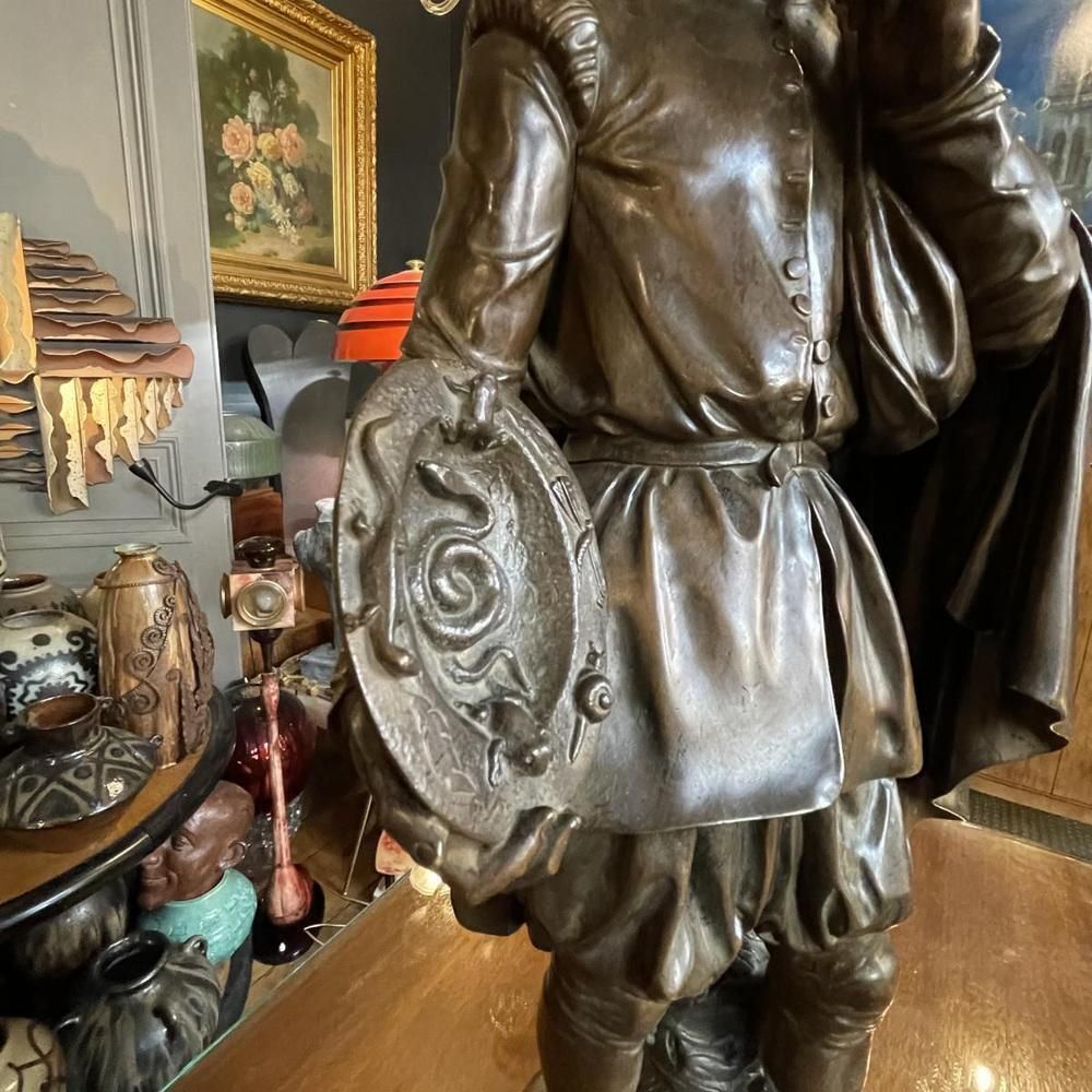 Jean Jacques Feuchère, Bernard Palissy Ceramist, Bronze Sculpture, 1844 photo for sale