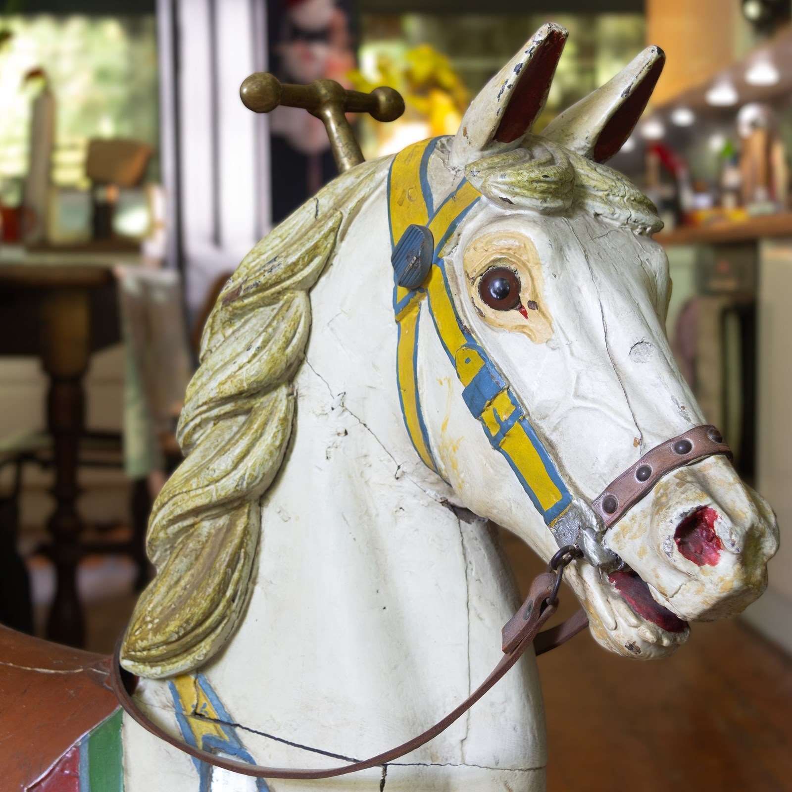 19th Century Carousel Horse Made By Friedrich Heyn Of Germany photo furniture