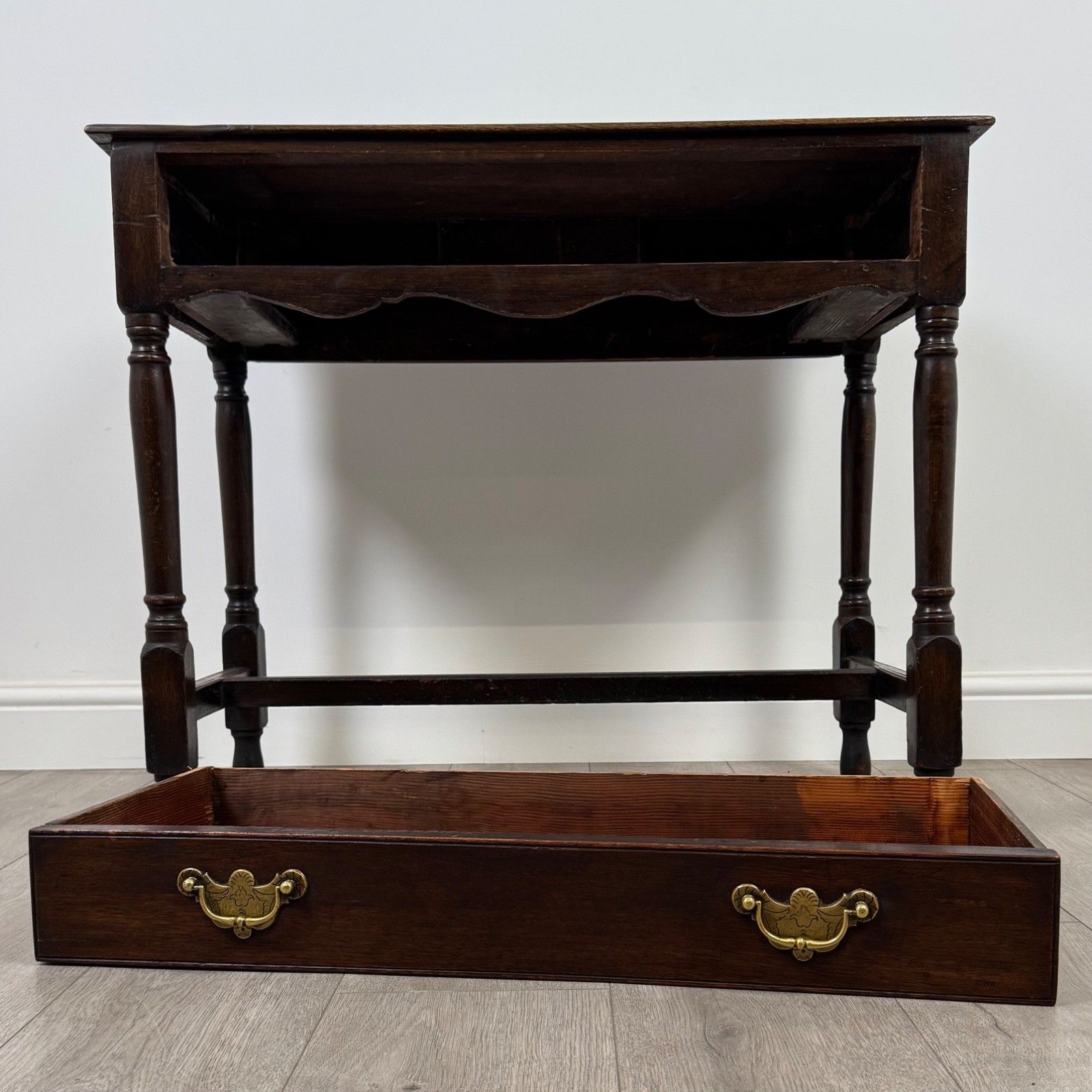 photo for sale Antique 18th Century Side Table In Oak