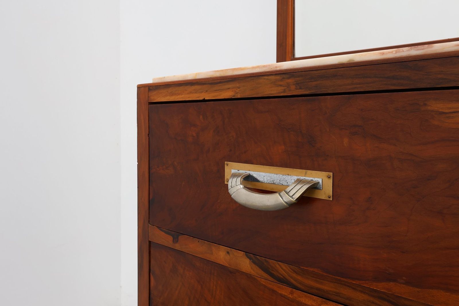 French Art Deco Dressing Table With Mirror, 1920s photo Furniture