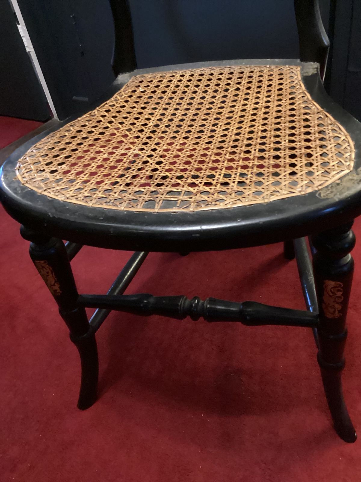 Regency/Victorian Rattan And Mother Of Pearl And Inlaid Pair Of Chairs. Excellent Condition. Hardly Used. photo Furniture