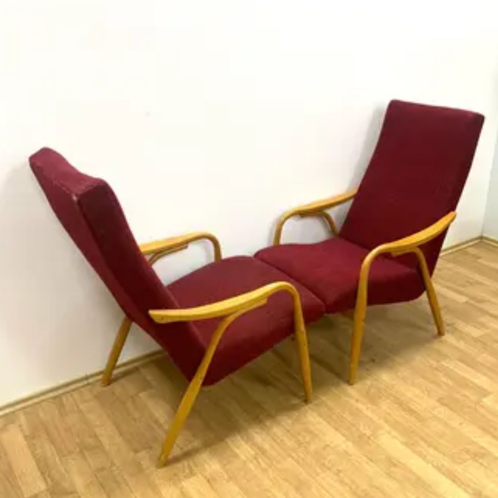 Retro Ton Armchairs By A. šuman, 1960s Czechoslovakia | Expo 58 Awarded photo 574.0
