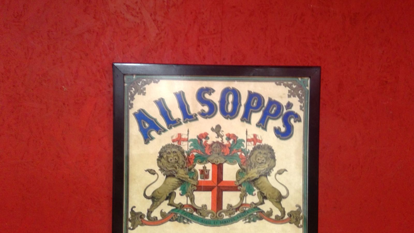 Alsopps Vintage Style Advertising Poster With Crest photo for sale