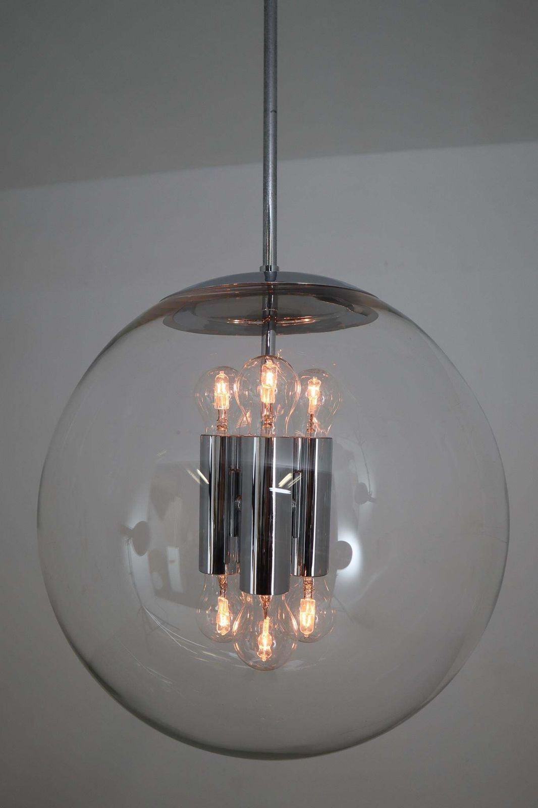 Large Hand Blown Pendants Made, The German Manufacturer Limburg Glashütte 1970s photo for sale