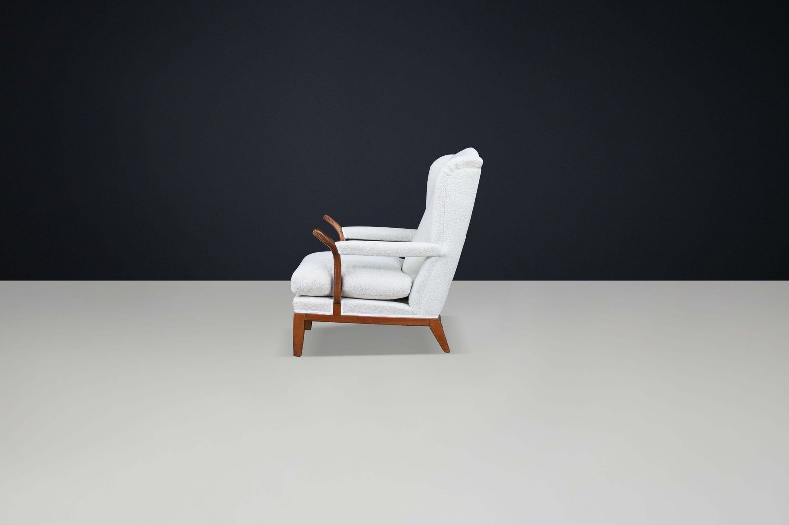 photo furniture 1930s French Wingback Lounge Chairs In The Style Of Guillerme Et Chambron