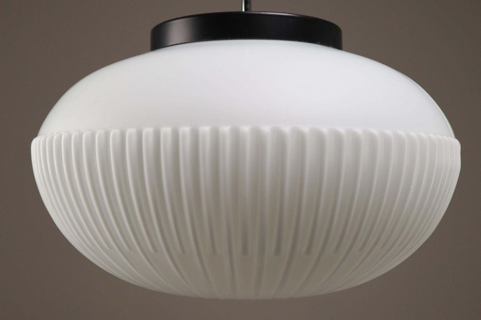 photo for sale Large Set Of Midcentury Opaline Glass Pendants, Europe, 1960s