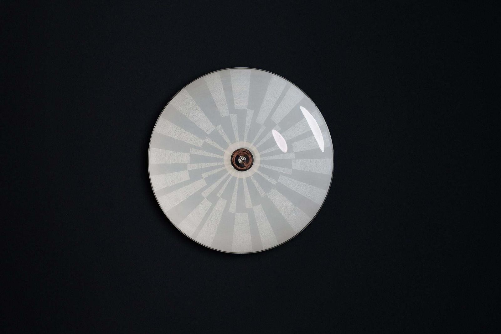 Mid Century Glass Hanging Pendant Or Wall Light Brussels World Expo 1958 (No16) photo furniture