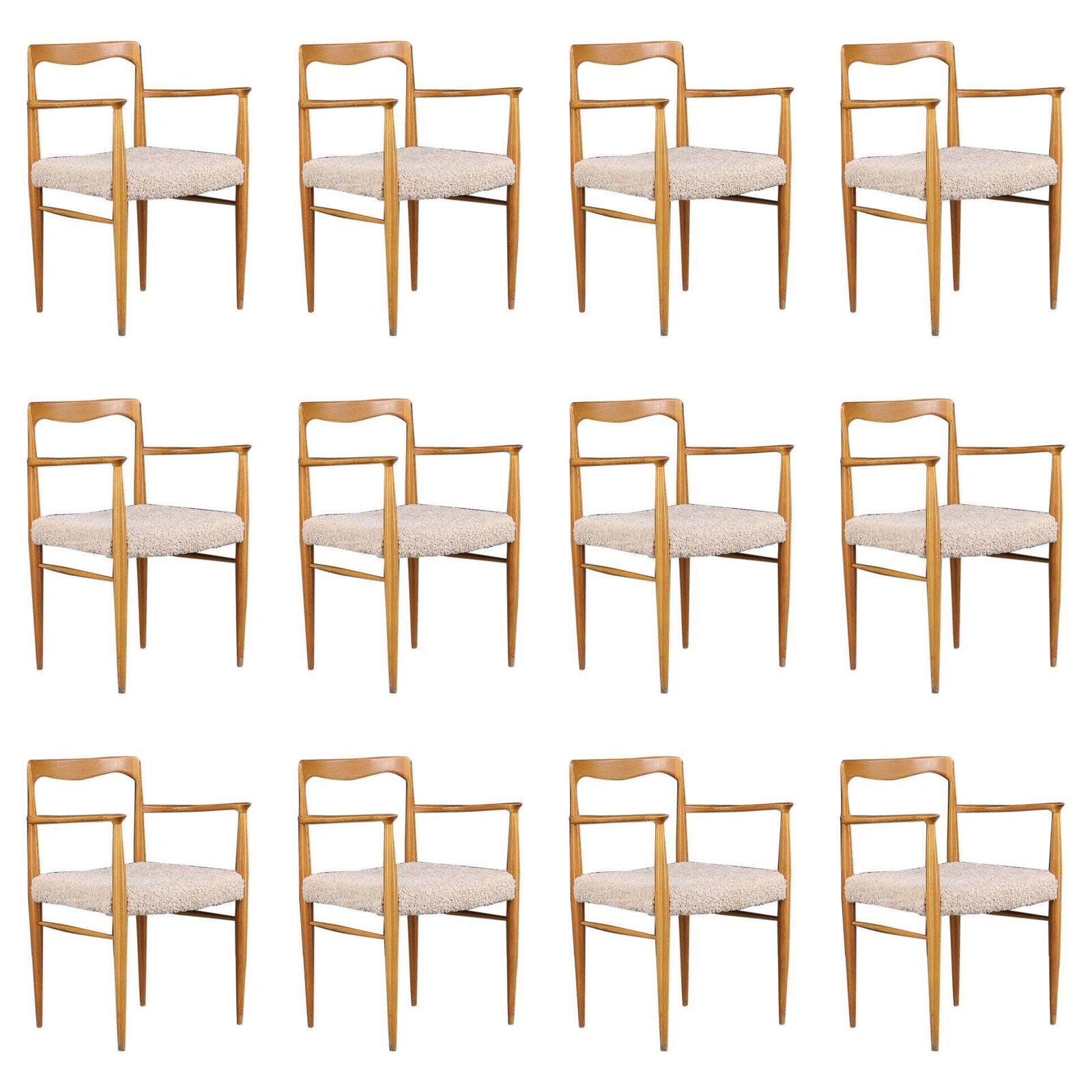 Dining Chair By Sedláček & Vyčítal, 1970s Czechoslovakia — New Teddy Upholstery