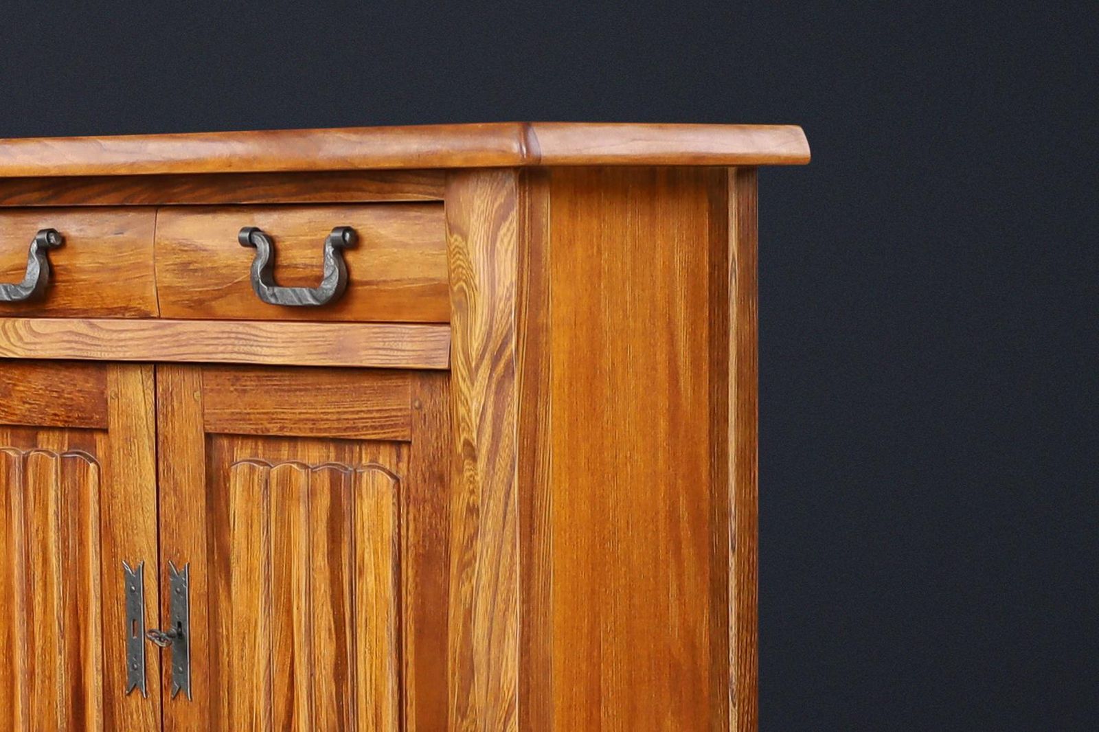 photo furniture Brutalist Sideboard In Elm By Olavi Hänninen For Mikko Nupponen, Finland, 1958