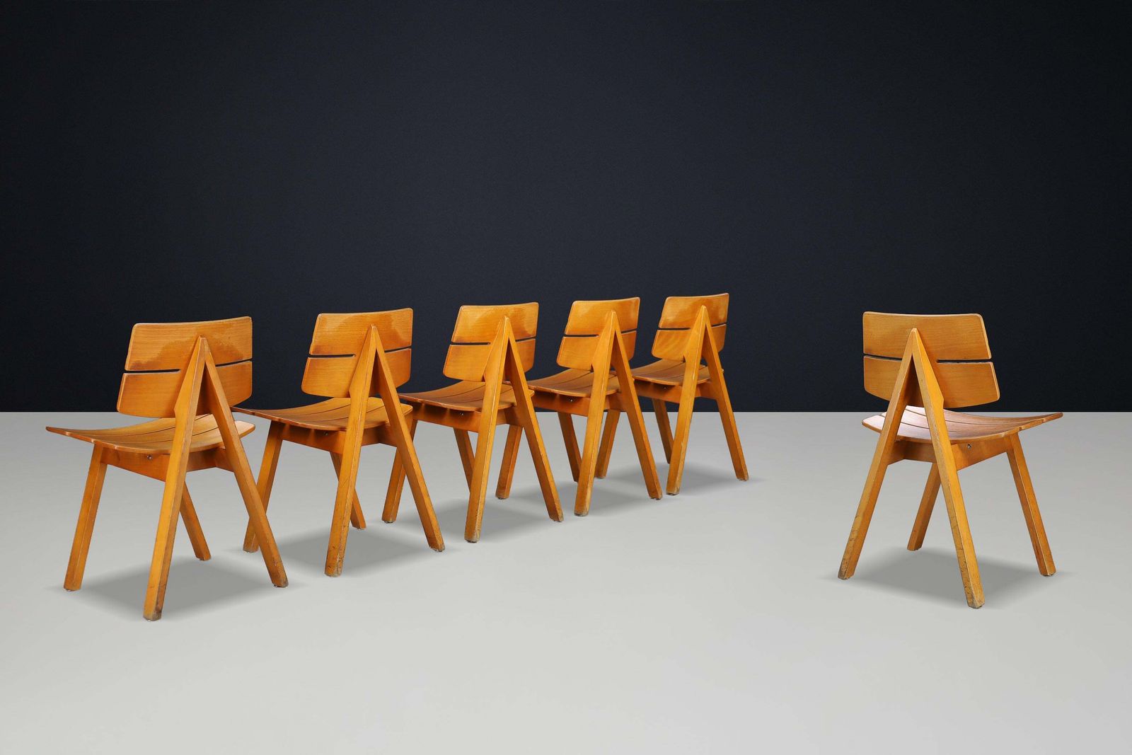 Hans Anliker Mid Century Dining Chairs For Horgen Glarus, 1962 — Set Of 6 photo Furniture