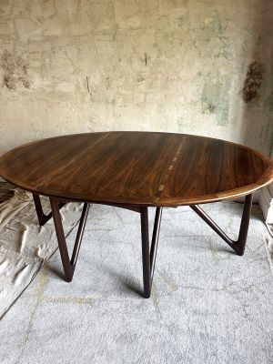 Kurt Ostervig Rosewood Gateleg Dining Table photo furniture