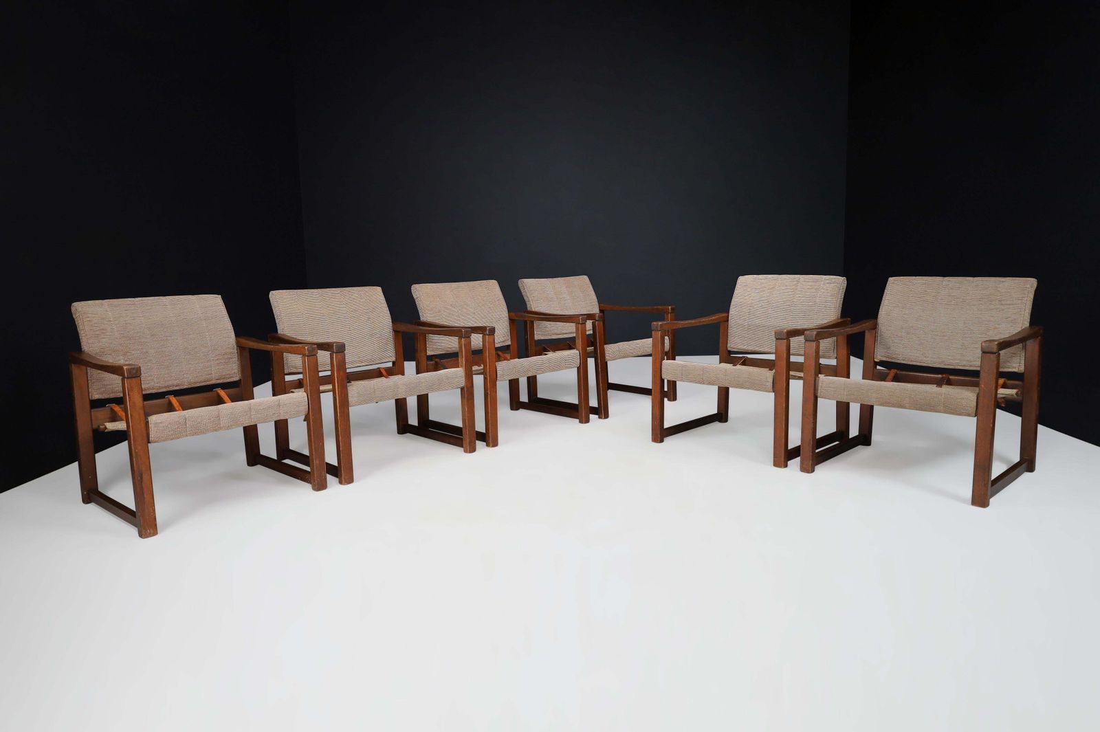 Lounge Chairs In Pine And Fabric By Karin Mobring, Sweden 1970s photo furniture