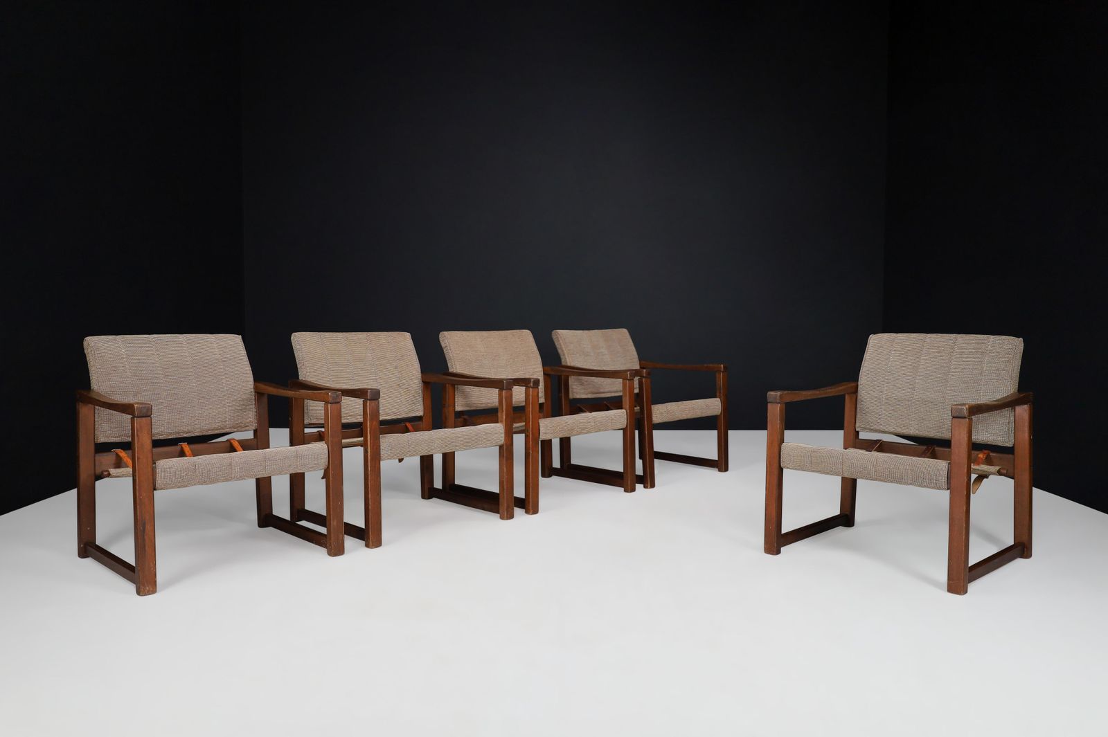 photo for sale Lounge Chairs In Pine And Fabric By Karin Mobring, Sweden 1970s