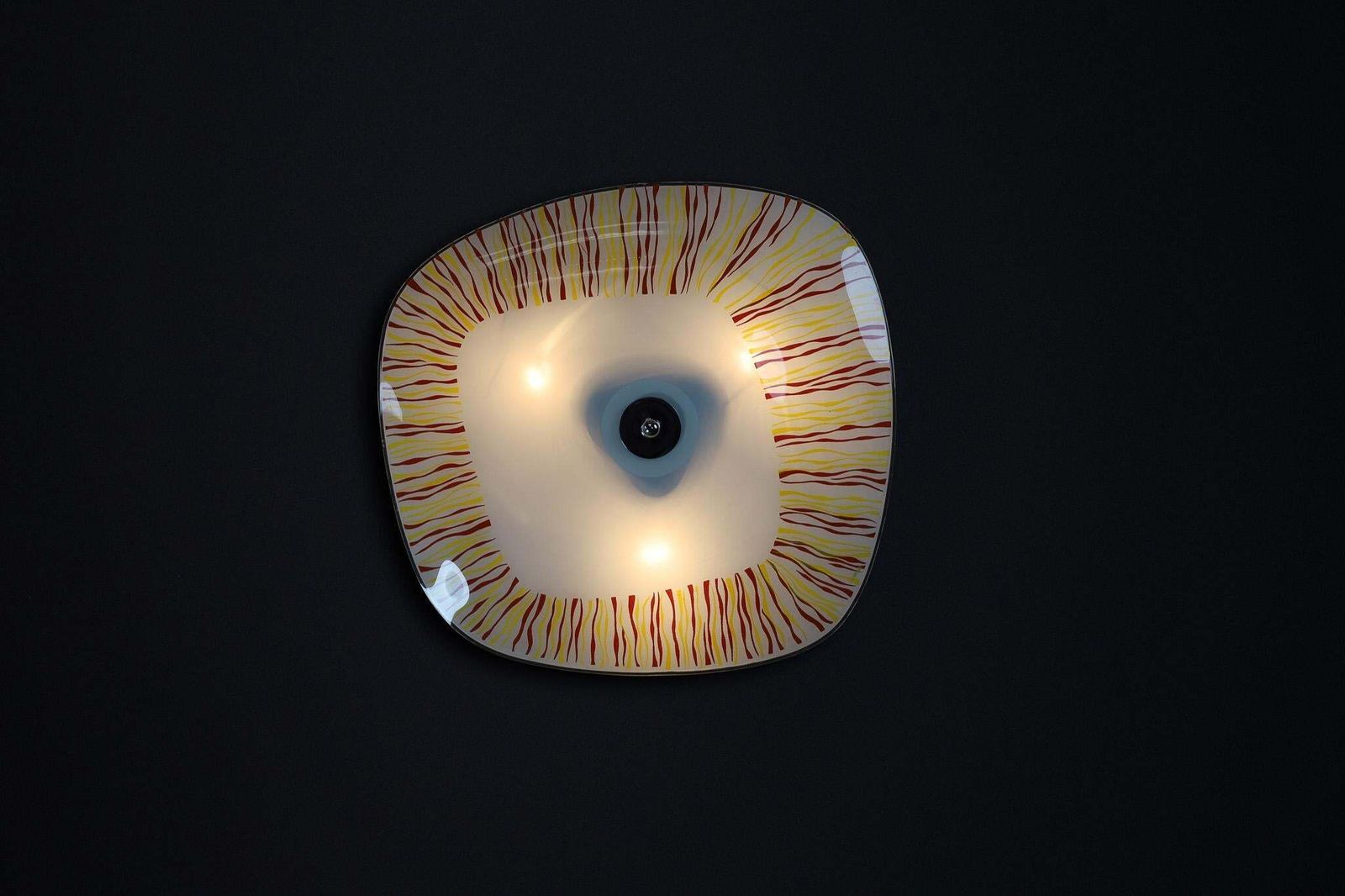 Mid Century Glass Hanging Pendant Or Wall Light Brussels World Expo 1958 (No:7) photo 914.0