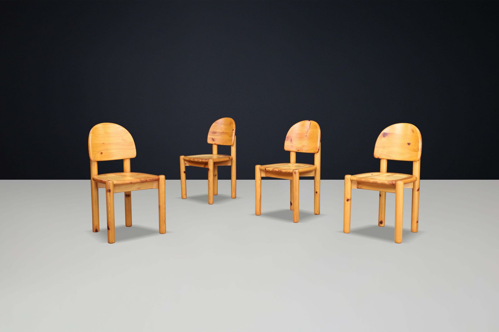 Rainer Daumiller For Hirtshals Sawmill Set Of Four Dining Chairs, Denmark 1970 photo Furniture