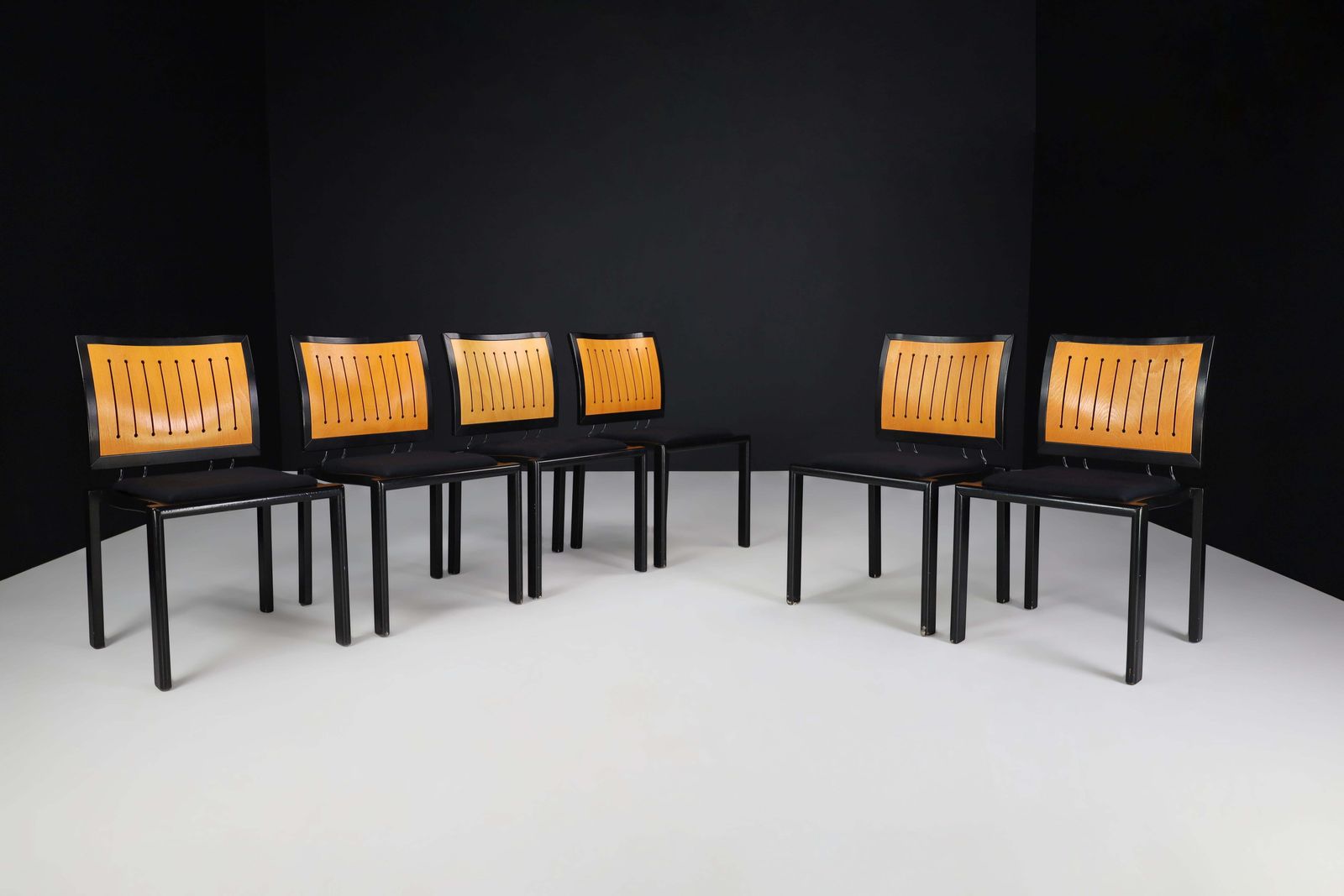 Quadro Chairs By Bruno Rey & Charles Polin For Dietiker, Switzerland, 1980s photo for sale