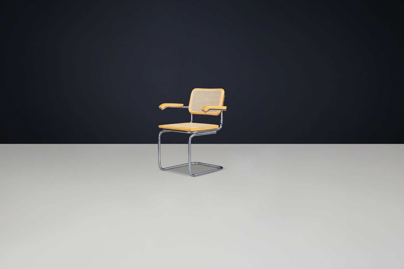 Set Of Four Marcel Breuer B32 Cesca Arm Chairs, Italy, 1970s photo buy